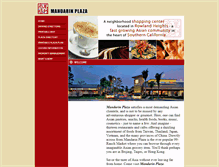 Tablet Screenshot of mandarinplaza.com